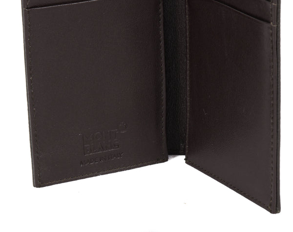 NEW MONTBLANC Meisterstuck Credit Card Holder Gusset Wallet, Brown