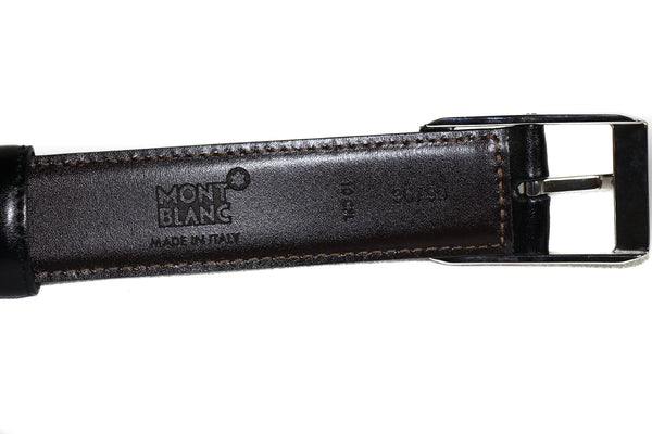 MONTBLANC Men's Classic Line Reversible Black Brown Leather Belt 36/90