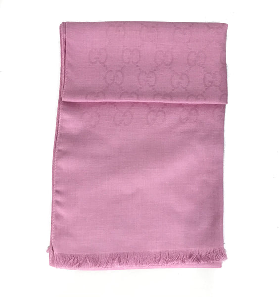 NEW GUCCI 165904 Women's Wool Silk GG Guccissima Scarf Muffler