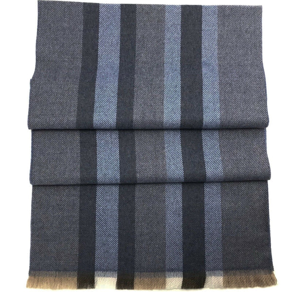 NEW/AUTHENTIC GUCCI 387574 Unisex Multicolor Stripe Wool Scarf, Multicolor