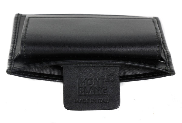 NEW MONTBLANC Nightflight Leather Coin Case Pocket Holder RFID Wallet