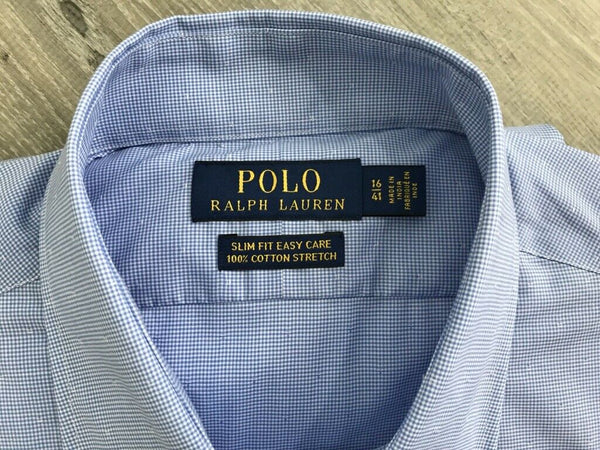 NEW POLO RALPH LAUREN Men's Slim Fit Cotton Stretch Shirt, Sz 16/41