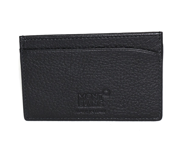 NEW MONTBLANC Meisterstuck Leather Pocket Credit Card Holder, Black