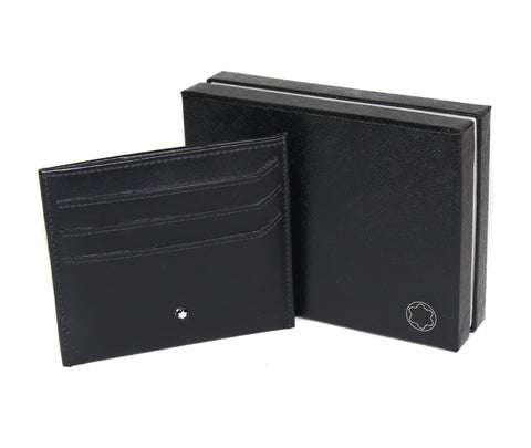 NEW MONTBLANC Nightflight Leather Coin Case Pocket Holder RFID Wallet