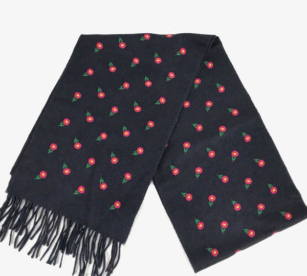 NEW/AUTHENTIC GUCCI Daisies Silk Cashmere Blend Soft Scarf, Blue