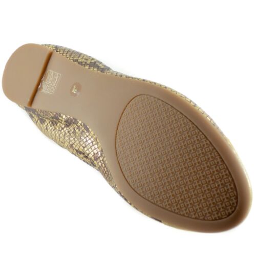 NIB TORY BURCH York Metallic Roccia Powder Suede Ballet Flat, Multicolor Sz. 8US