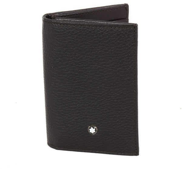 NEW MONTBLANC Meisterstuck Credit Card Holder Gusset Wallet, Brown