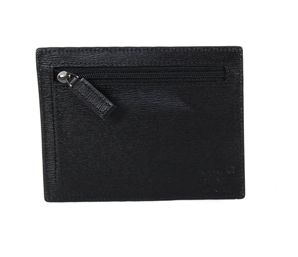 NEW MONTBLANC Westside Leather Long Pocket Credit Card Holder, Black