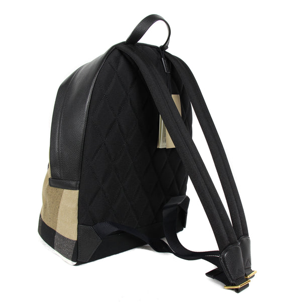 NEW BURBERRY Canvas Check Abbey Dale Simple Backpack