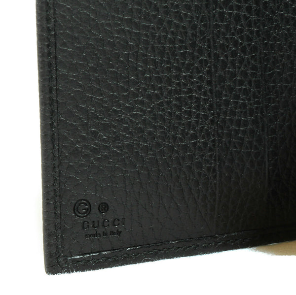 NEW/AUTHENTIC GUCCI 150413 Men's Leather Bifold Wallet, Black