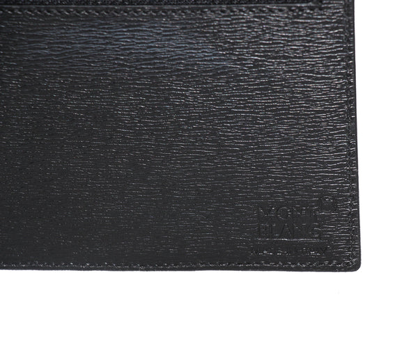 NEW MONTBLANC Westside Leather Long Pocket Credit Card Holder, Black