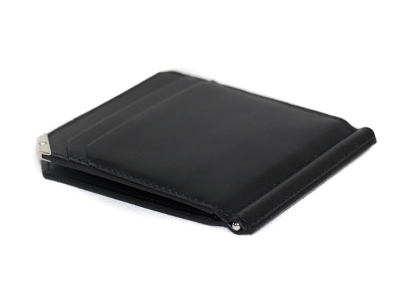 NEW MONTBLANC Men's Urban Spirit Leather Money Clip Bifold Wallet, Black