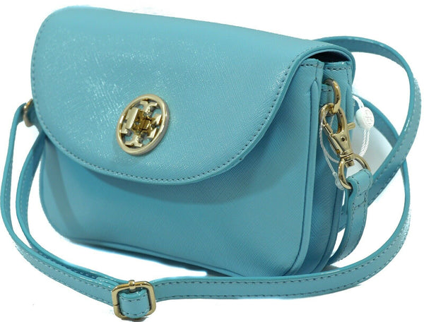 NWT TORY BURCH Robinson Crossbody Clutch Bag, Blue