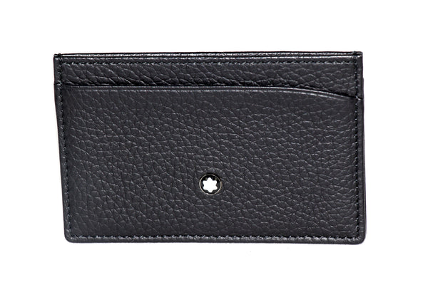 NEW MONTBLANC Meisterstuck Leather Pocket Credit Card Holder, Black