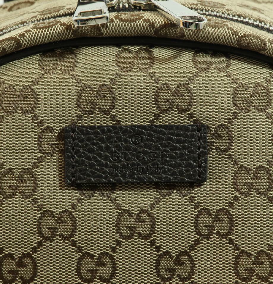 New Authentic Mens GUCCI GG Guccissima Canvas Backpack Bag 449906