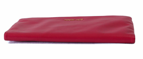 NEW YSL SAINT LAURENT 328193 BO New Pochette Foldover Clutch Bag, Fuchsia