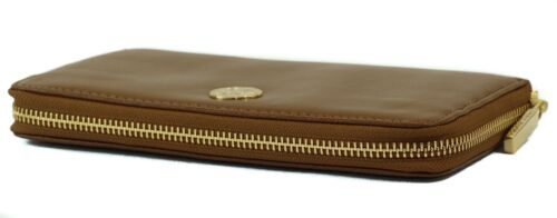 NWT TORY BURCH Dena Zip Around Continental Leather Wallet, Brown