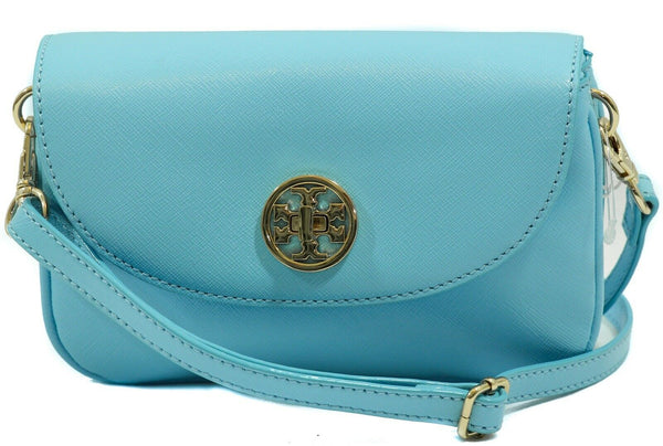 NWT TORY BURCH Robinson Crossbody Clutch Bag, Blue