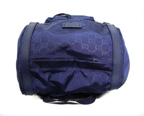 NEW/AUTHENTIC GUCCI 510336 GG Guccissima Travel Backpack, Blue