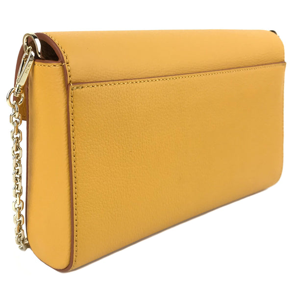 New MCM Medium Millie Leather Crossbody, Golden Mango