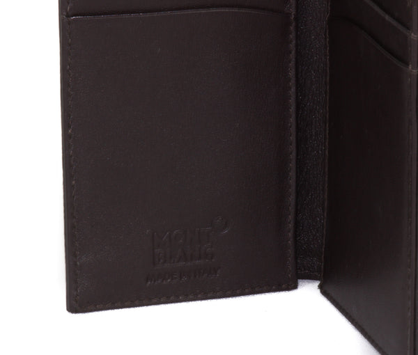 NEW MONTBLANC Meisterstuck Credit Card Holder Gusset Wallet, Brown