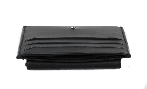 NEW MONTBLANC Nightflight Leather Coin Case Pocket Holder RFID Wallet