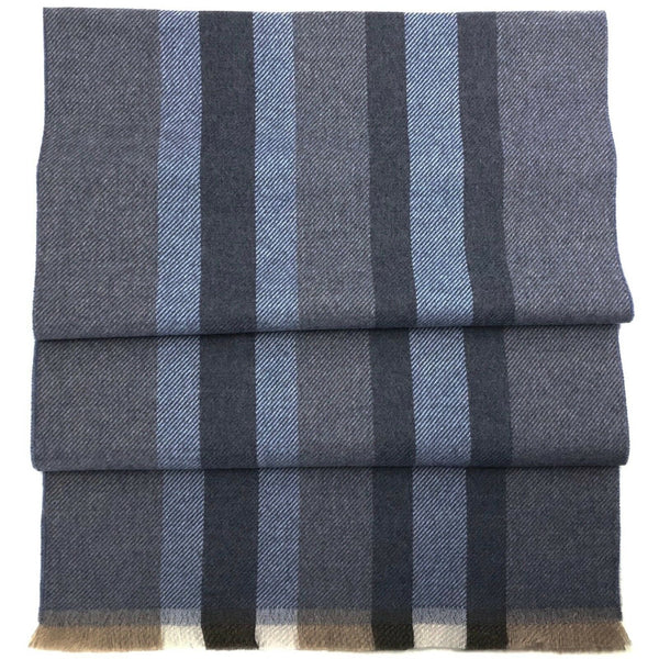 NEW/AUTHENTIC GUCCI 387574 Unisex Multicolor Stripe Wool Scarf, Multicolor