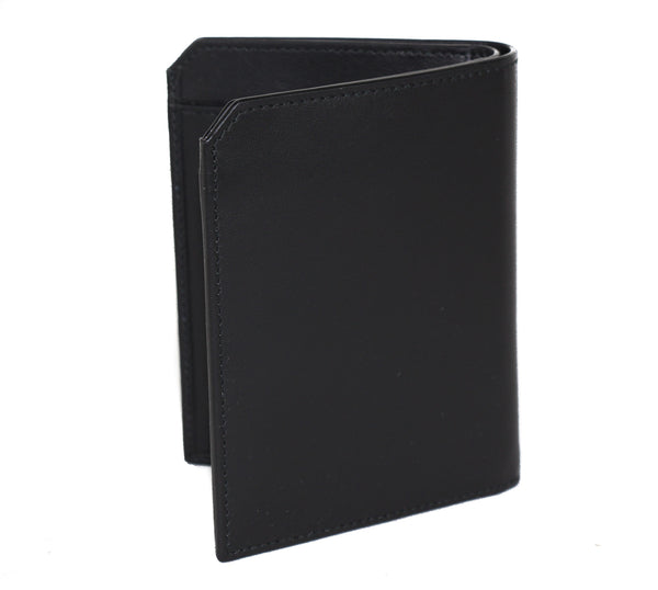 NEW MONTBLANC Urban Racing Spirit Perforated Leather Vertical Wallet, Black