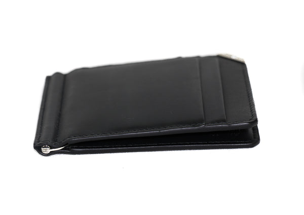 NEW MONTBLANC Men's Urban Spirit Leather Money Clip Bifold Wallet, Black