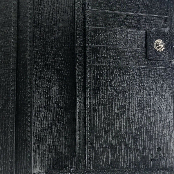 NEW/AUTHENTIC Continental Shangai Leather Flap Wallet with Interlocking G Detail