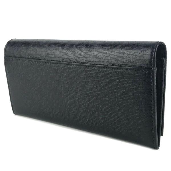 NEW/AUTHENTIC Continental Shangai Leather Flap Wallet with Interlocking G Detail