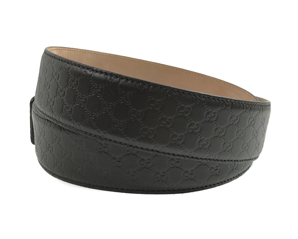 Gucci Men's Microguccissima Dark Brown Leather Belt 449716 Size