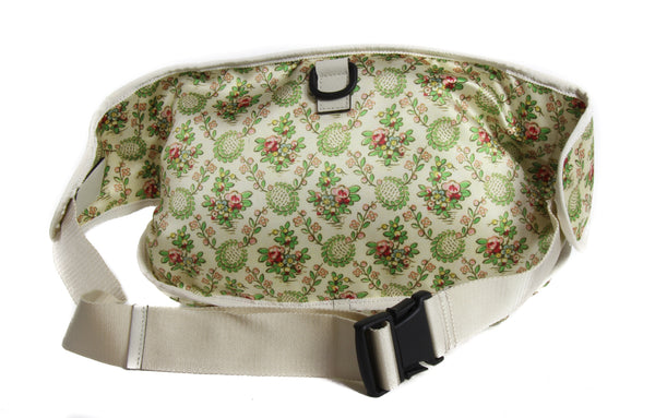 NEW GUCCI 536842 NY Yankees Patch Satin Silk Floral Belt Bag Convertible Backpack