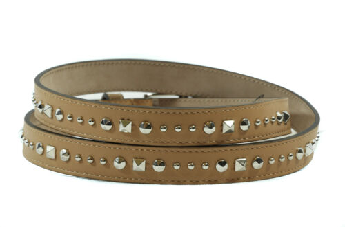 NEW/AUTHENTIC GUCCI 380561 Studded Leather Belt, Camelia 90-36