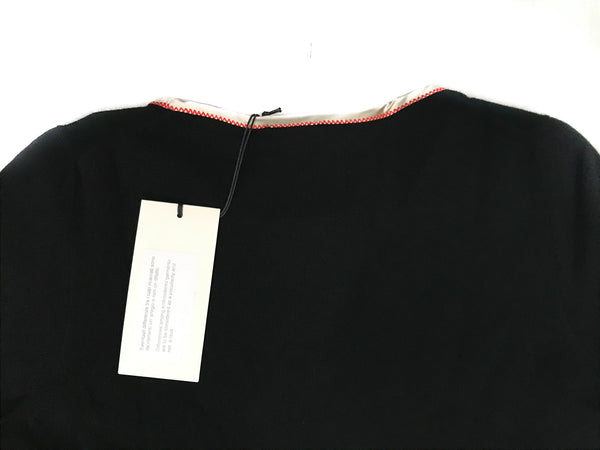 NEW GUCCI 501401 Women's Crewneck Cashmere Ribbon Sweater Top, Sz M