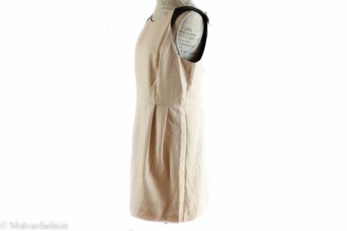 NWT KENSIE Sleeveless Pin Dot Palest Peach Combo Dress, Size L