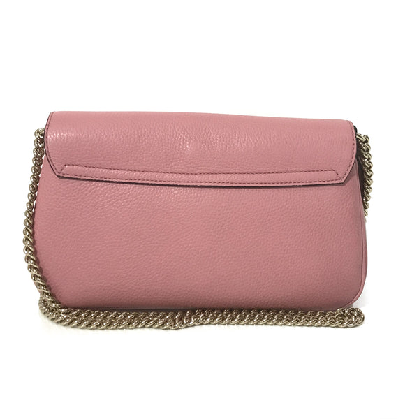 NEW GUCCI 536224 Soho Leather Crossbody Bag, Pink
