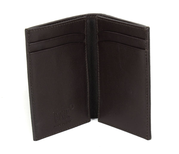 NEW MONTBLANC Meisterstuck Credit Card Holder Gusset Wallet, Brown