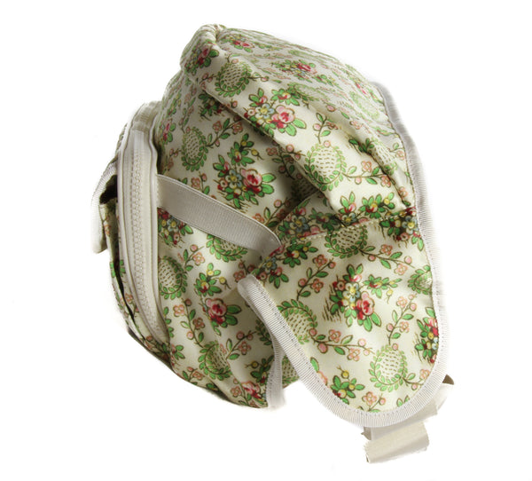 NEW GUCCI 536842 NY Yankees Patch Satin Silk Floral Belt Bag Convertible Backpack